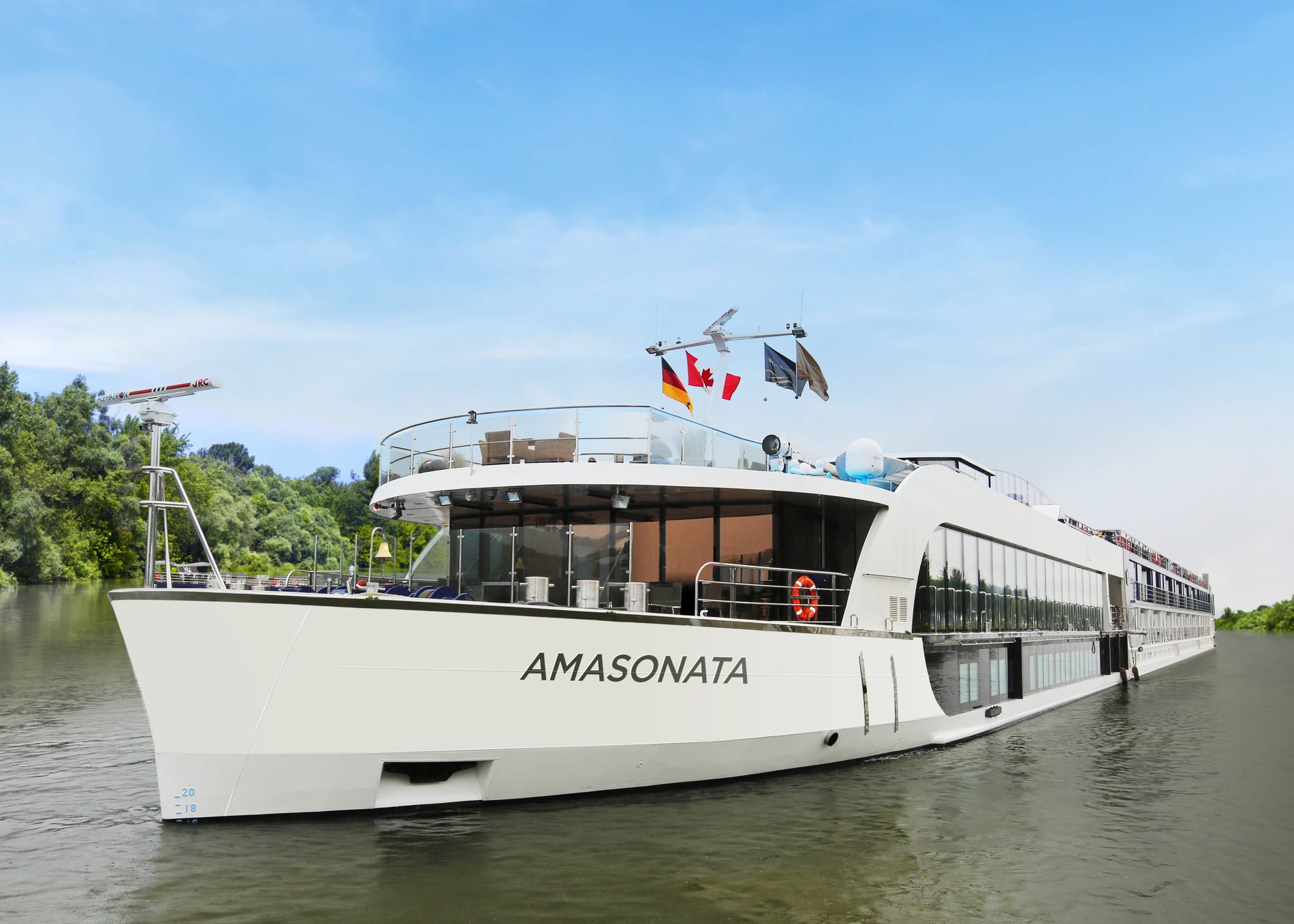 A photo of the AmaSonata cruise ship